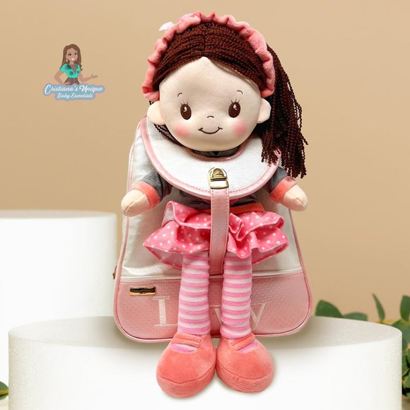 Brown-Haired Doll Backpack Buddy